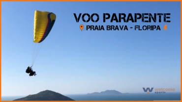 Voo duplo Parapente - Praia Brava - Florianópolis 
